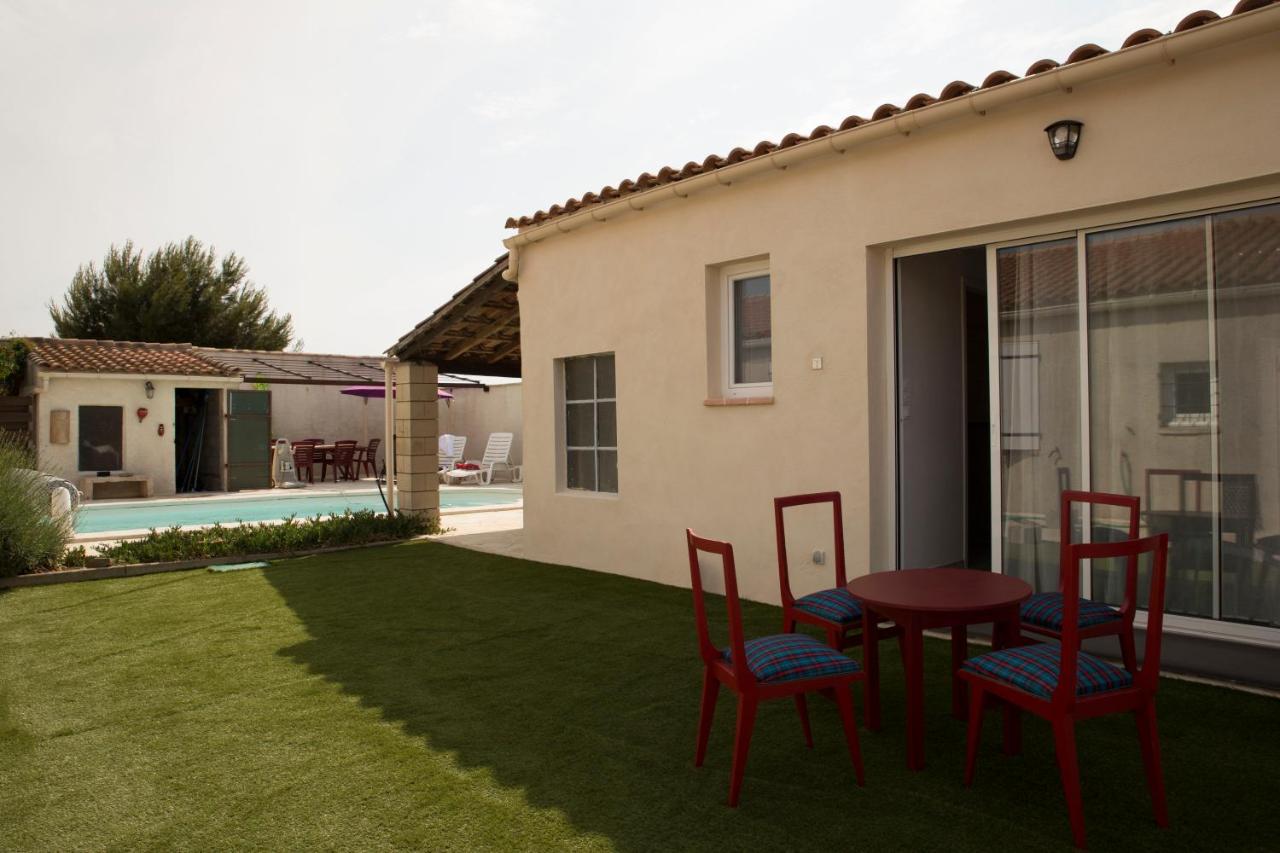 B&B Rieux-Minervois - Studio l'Obrador 25 m2, vue jardin & terrasse + accès piscine - Bed and Breakfast Rieux-Minervois