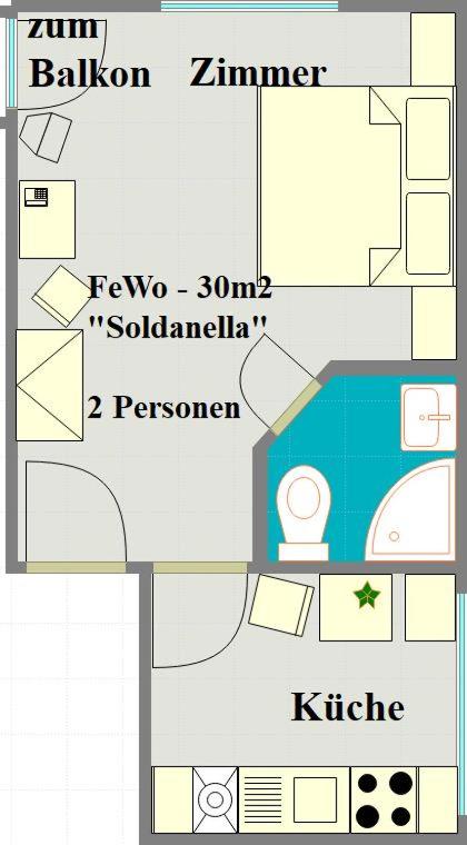 Apartment mit 1 Schlafzimmer