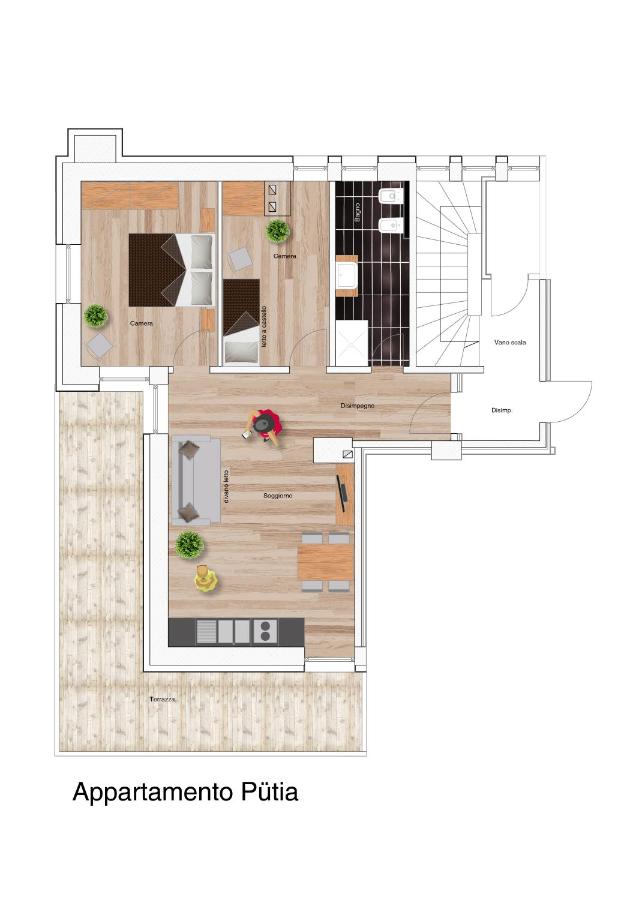 Ciasa MAEL Dolomites Apartments - B&B