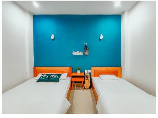 Dreibettzimmer mit eigenem Bad