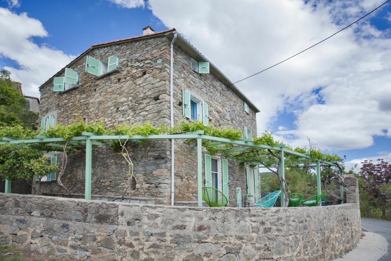 Beautiful stone house in the village of Poggio-di-Nazza - B&B