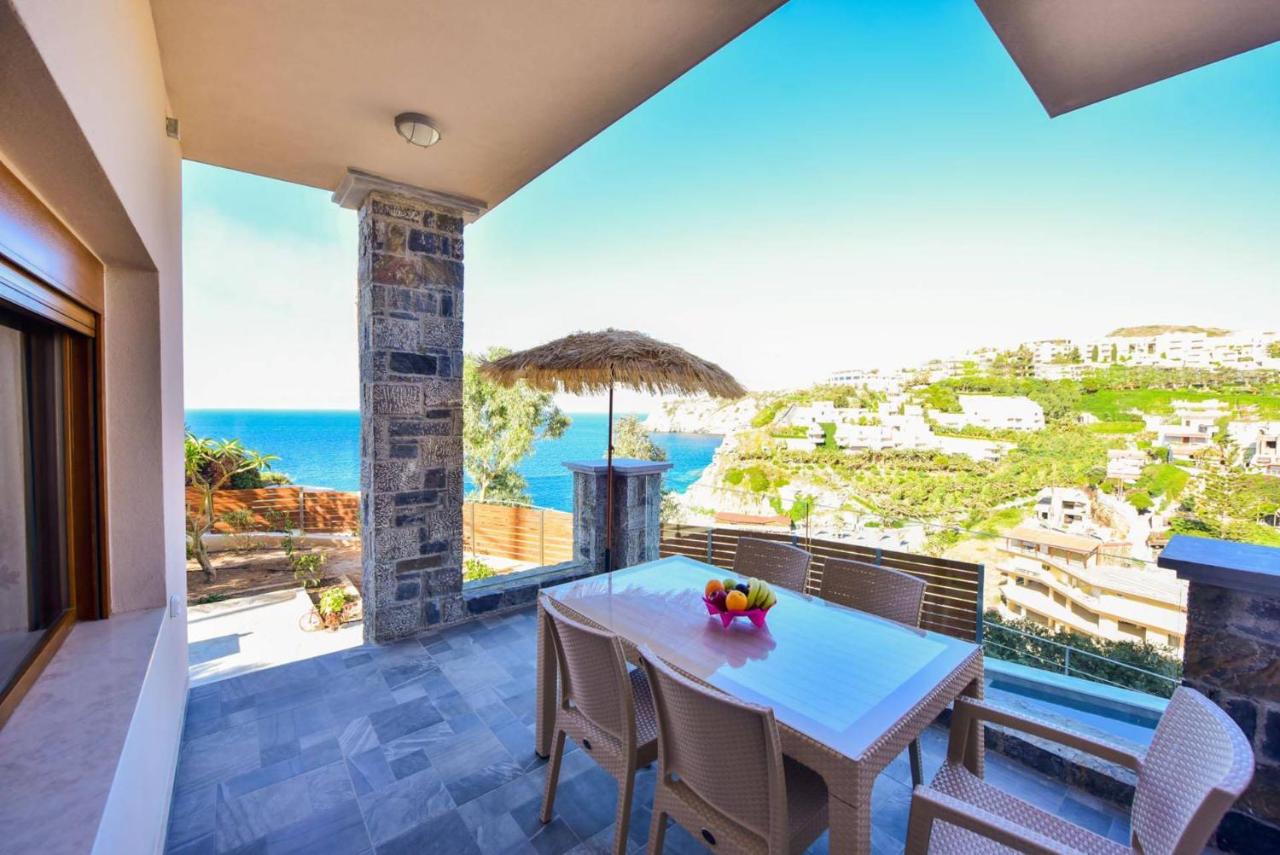 Sea Front Panorama Villa Private Pool - B&B Agía Pelagía