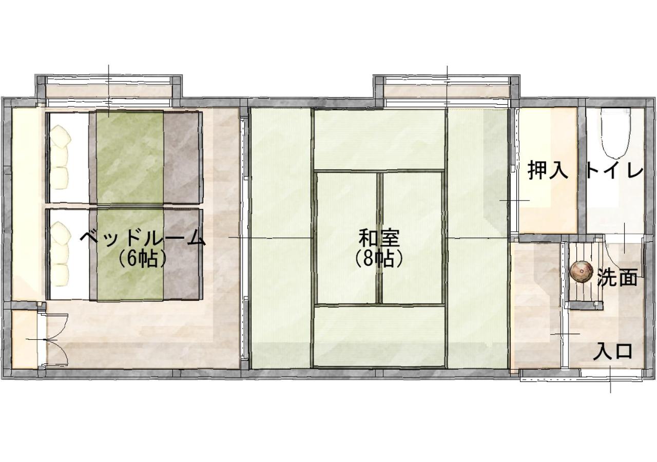Superior Room with Tatami Area and Shared Bathroom and Private Toilet