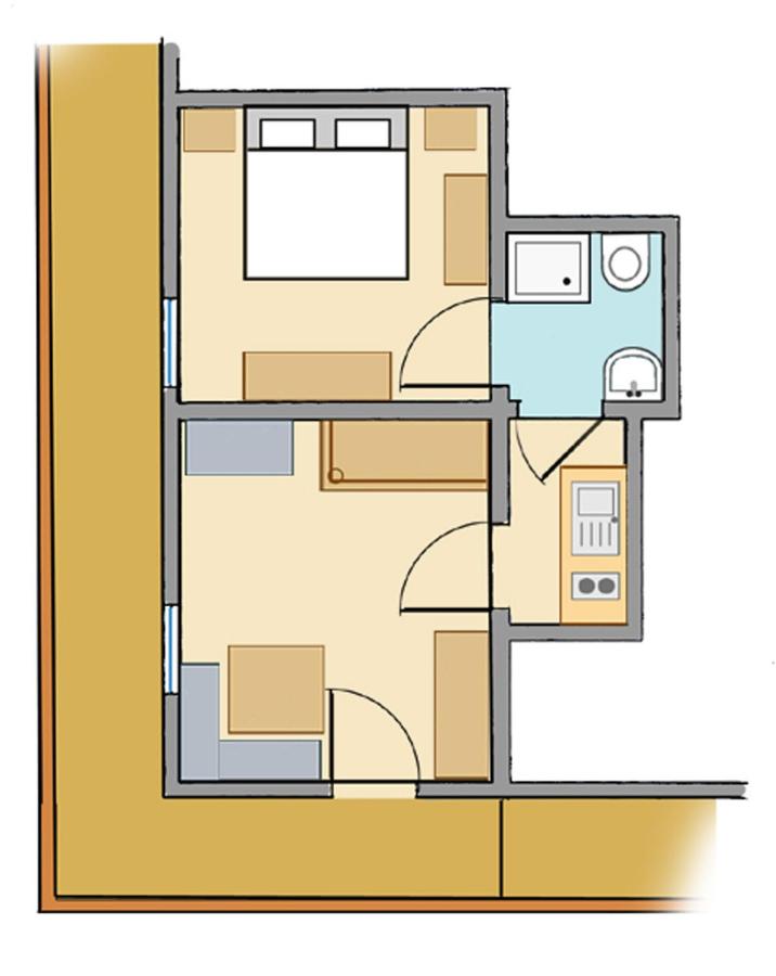 One-Bedroom Apartment with Balcony