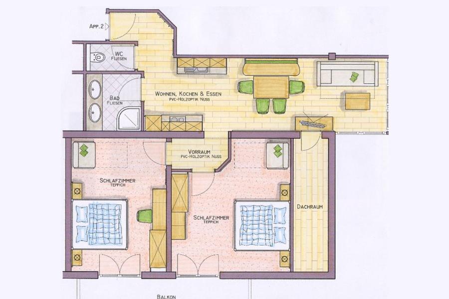 Appartamento con 2 Camere da Letto