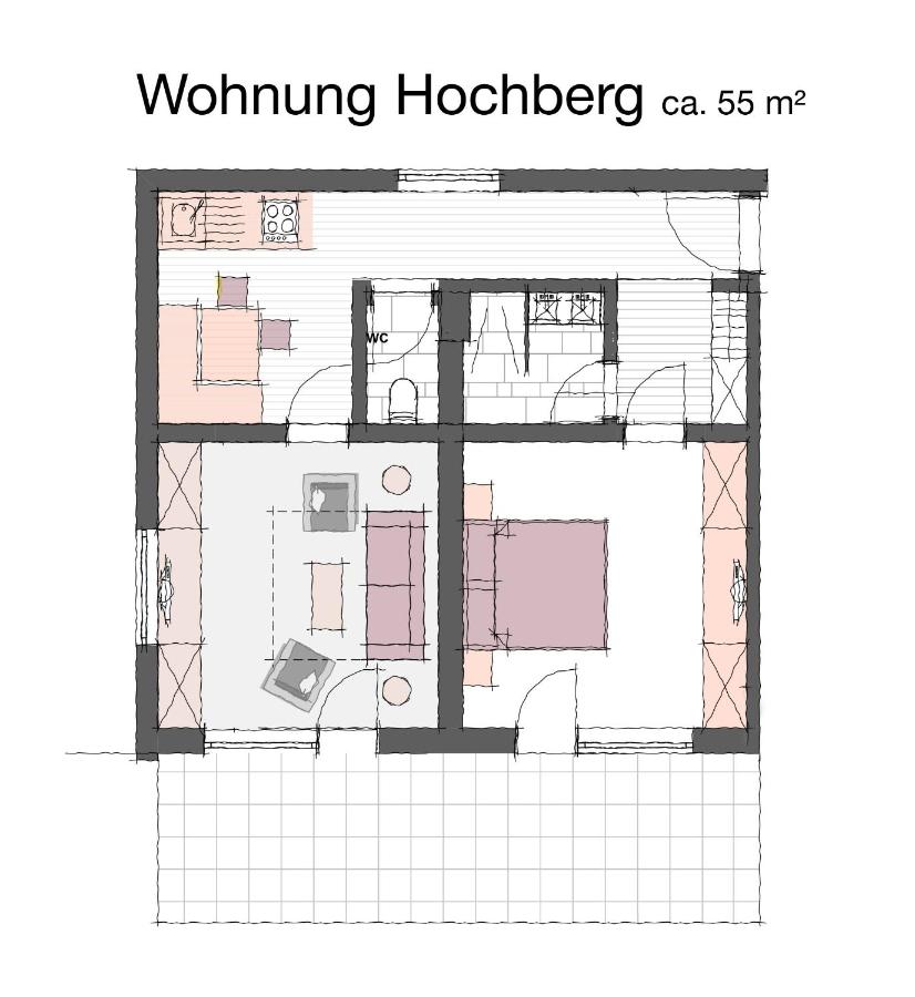 One-Bedroom Apartment with Terrace