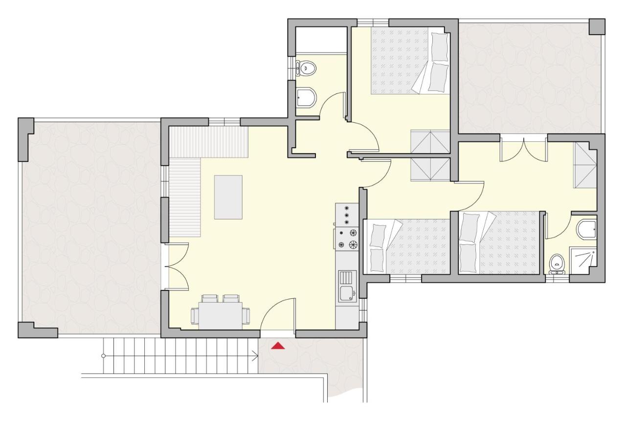 Appartement Familial 3 Chambres avec Terrasse - Vue sur Mer - Zeus