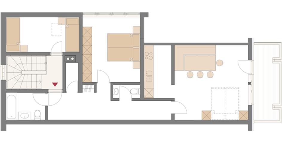 Apartamento de 3 dormitorios