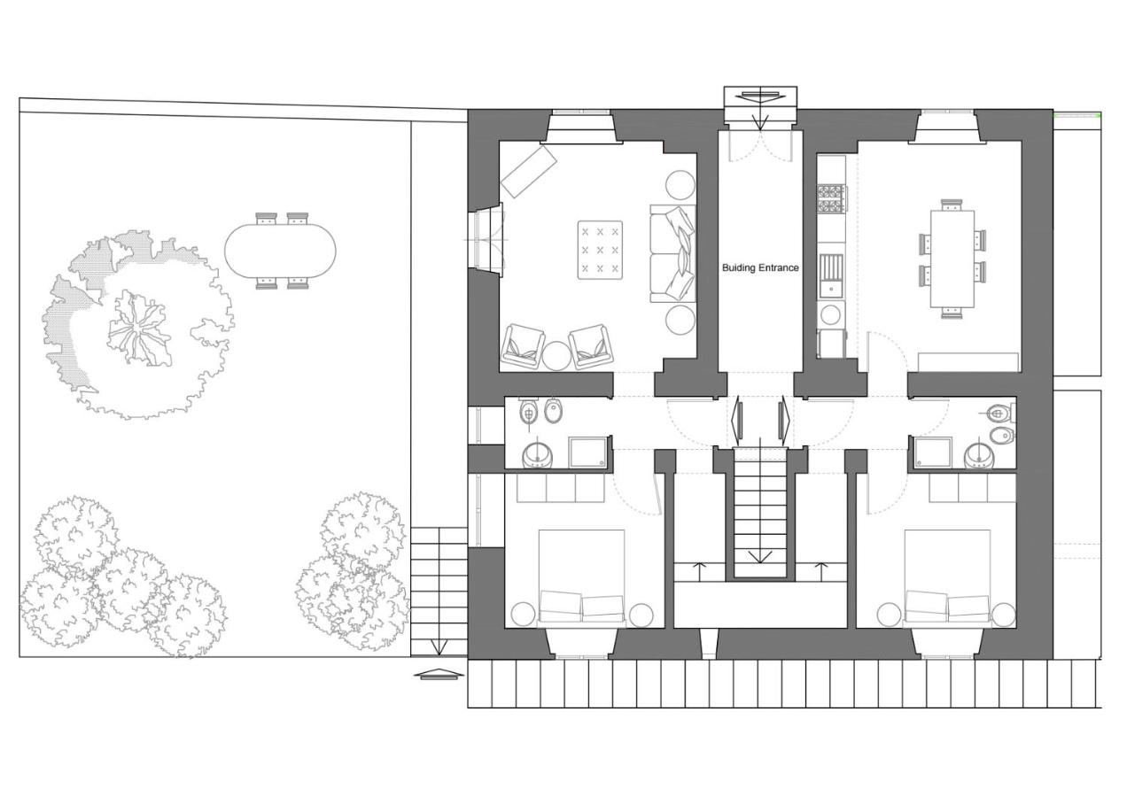 Superior Apartment mit 2 Schlafzimmern und Garten