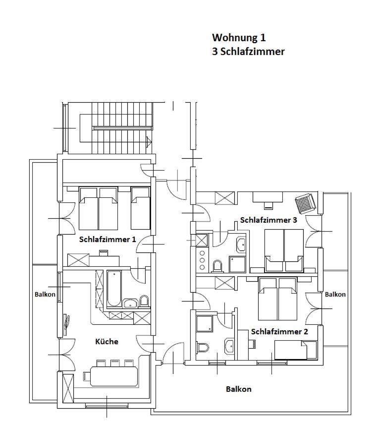 Three-Bedroom Apartment