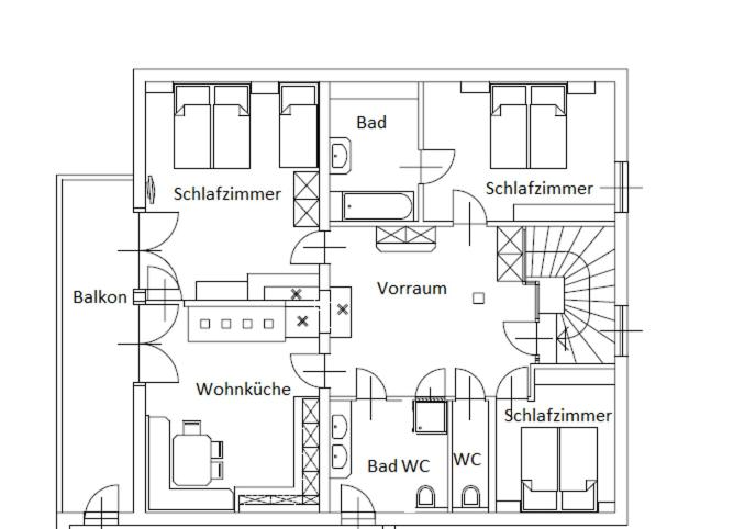 Appartamento con 3 Camere da Letto