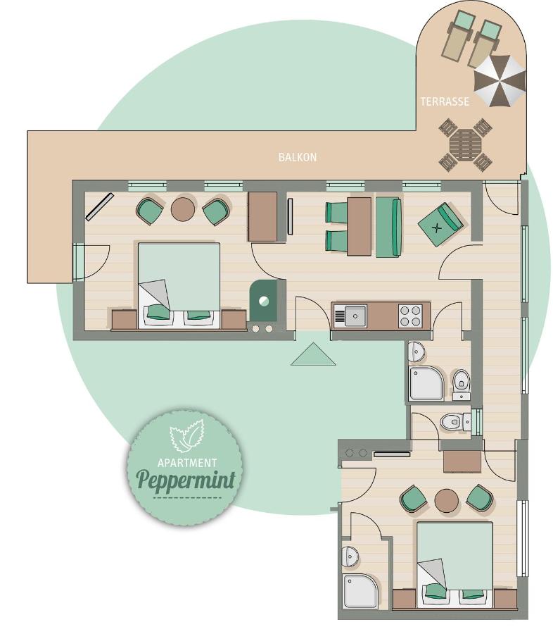 Apartment with Garden View