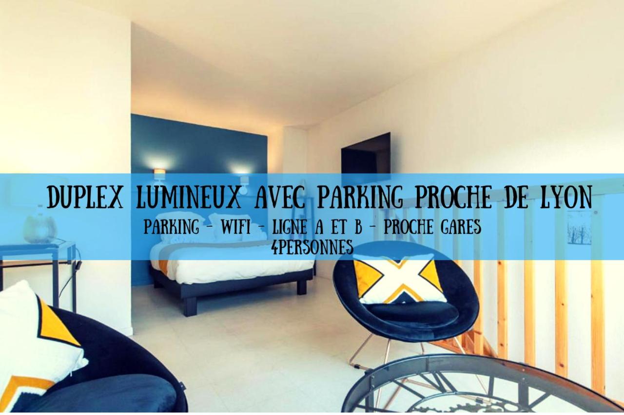 B&B Villeurbanne - Duplex coquet avec PARKING proche centre-ville de Lyon - Bed and Breakfast Villeurbanne