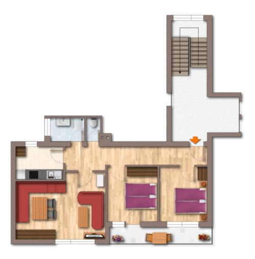 Appartamento con 2 Camere da Letto