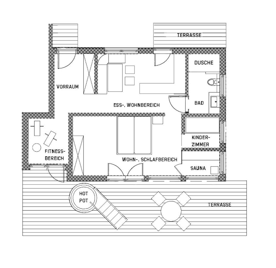 Chalet met 2 Slaapkamers