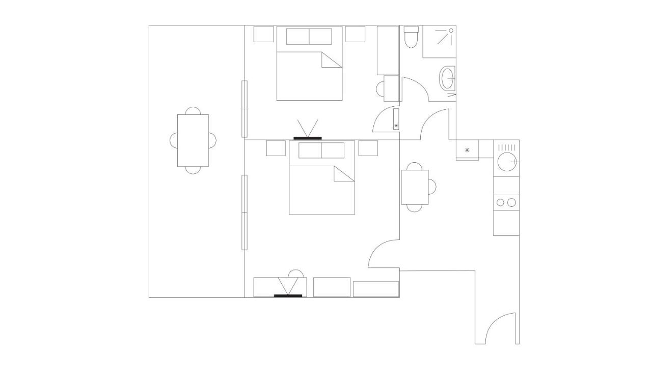 Two-Bedroom Apartment with Terrace and Sea View