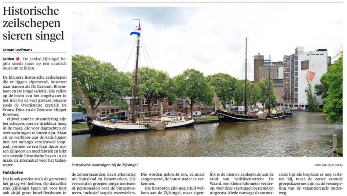 Zeilschip De Vrouw Dina - Bed and Breakfast Leiden