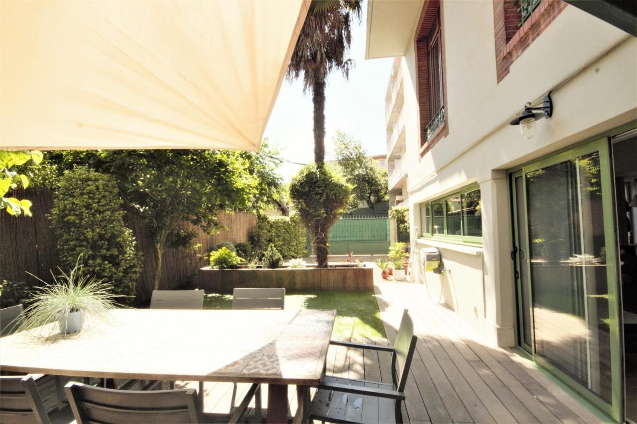 Apt T5 rénové avec bureau jardin et parking en centre ville - Chambres d'hôtes Toulouse
