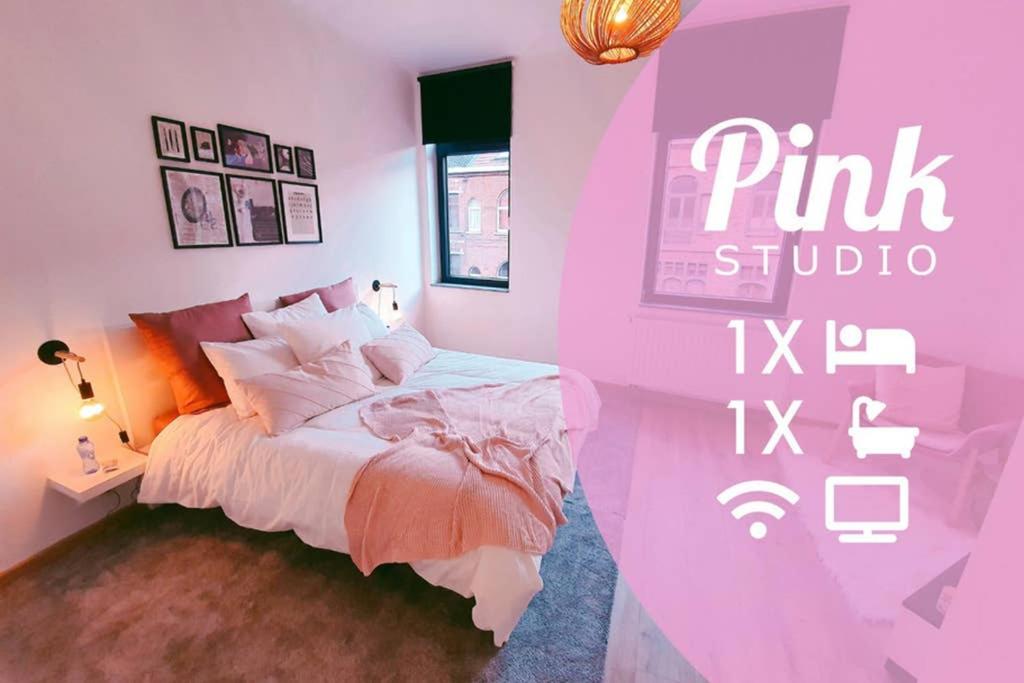 B&B Mons - Pink studio Mons ✓ TOP position ! - Bed and Breakfast Mons