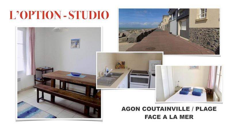 B&B Agon-Coutainville - Studio Option face à la mer - Bed and Breakfast Agon-Coutainville