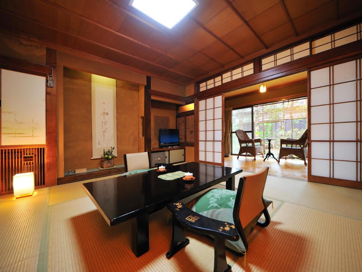 Japanese Western Room with Tatami Area and Open-Air Bathroom