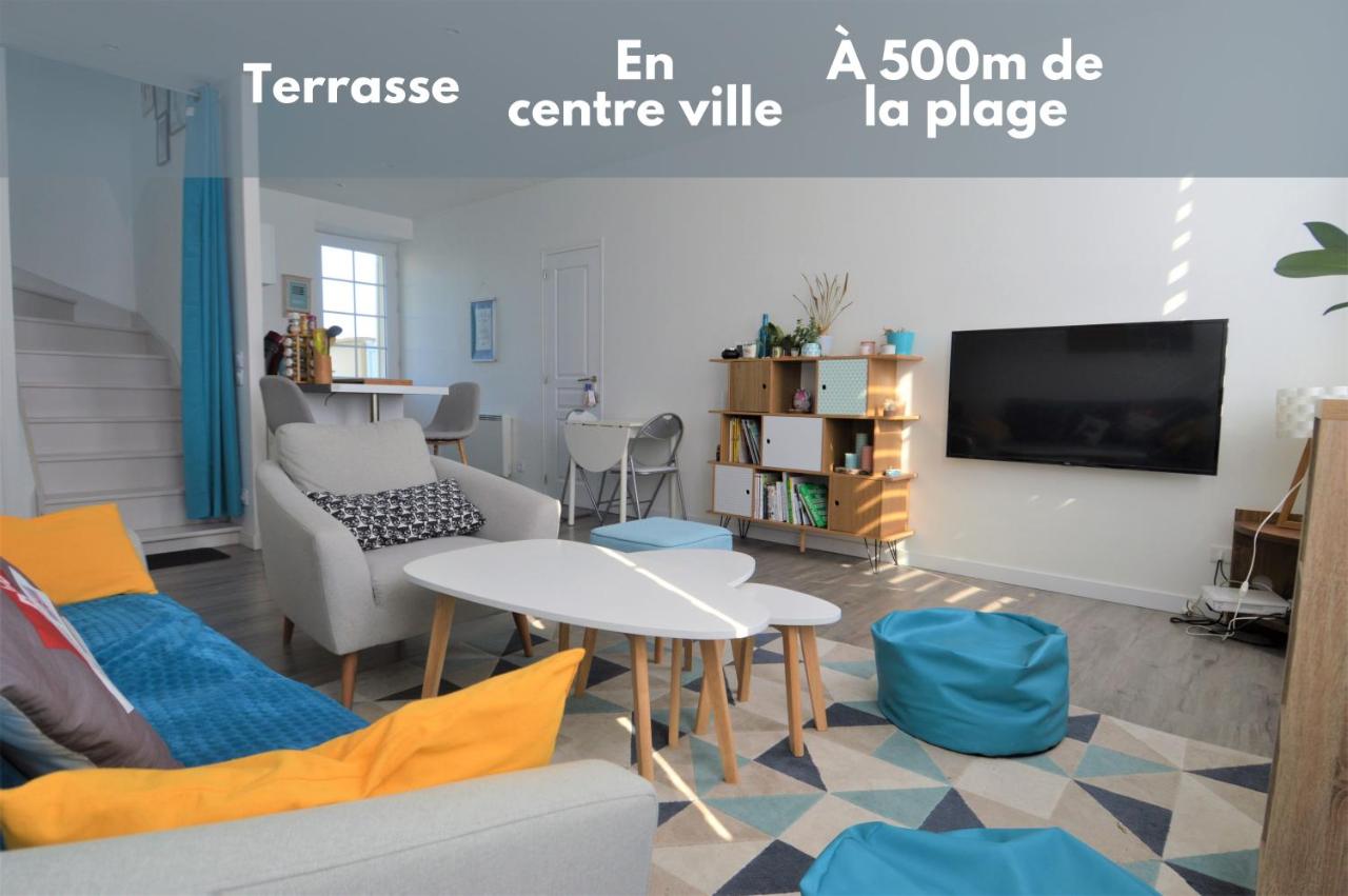 B&B Courseulles-sur-Mer - Appartement moderne avec terrasse à 500m de la mer - Bed and Breakfast Courseulles-sur-Mer