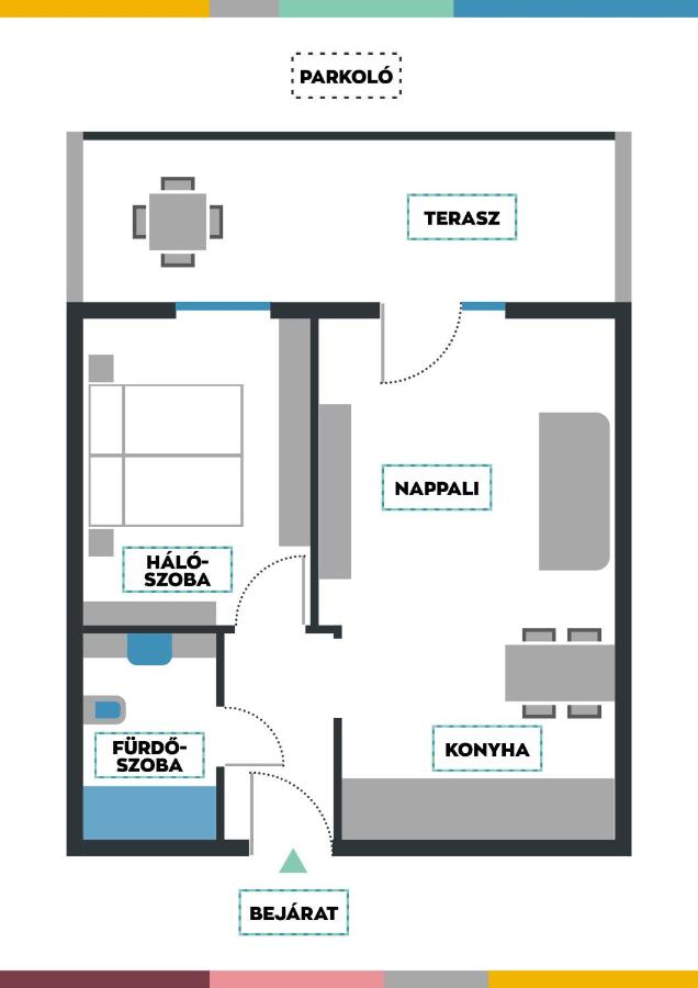 Apartment mit 1 Schlafzimmer