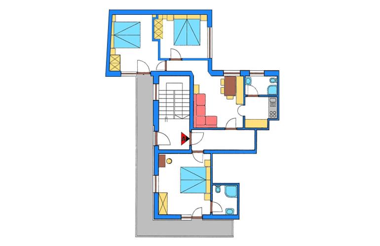 Apartment mit 3 Schlafzimmern