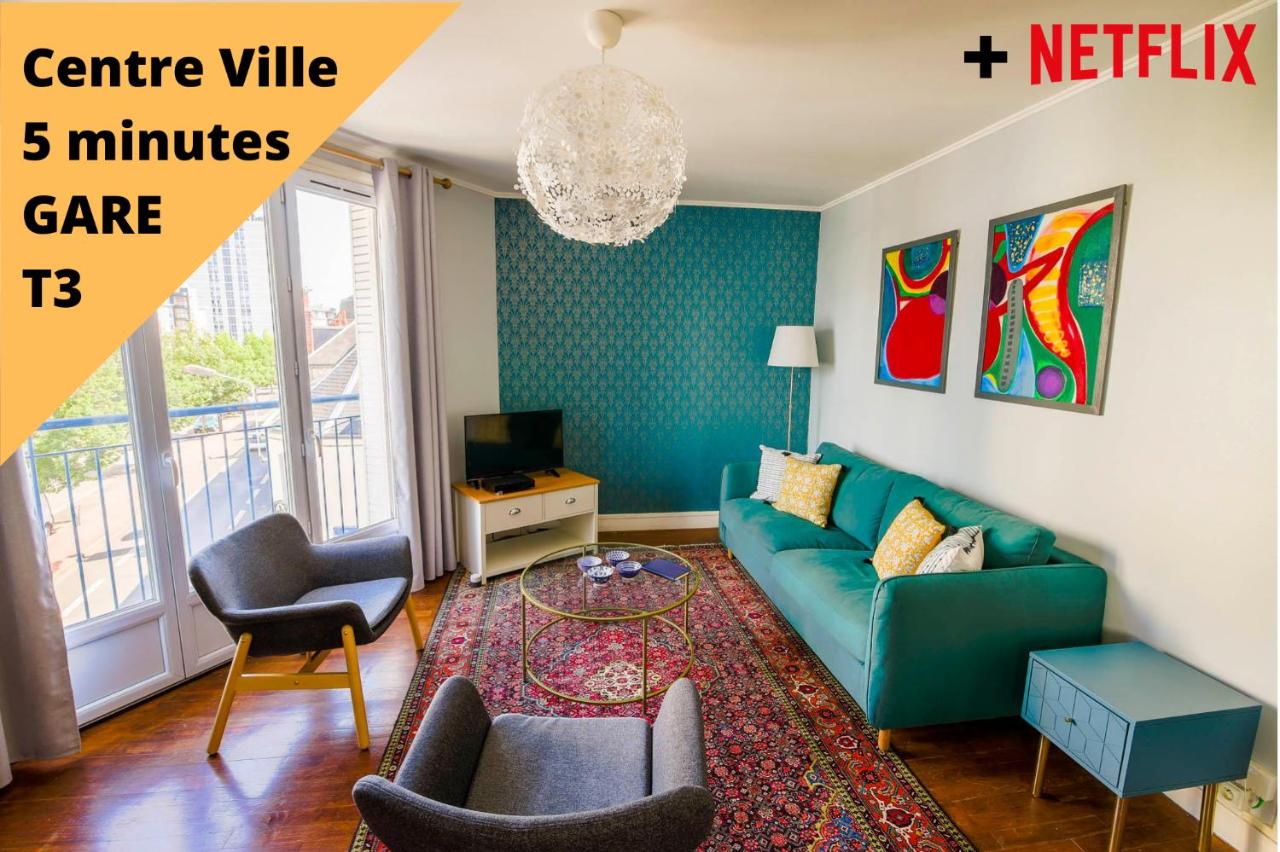 B&B Tours - Appartement Rousseau - Centre Ville 5 minutes GARE - Bed and Breakfast Tours