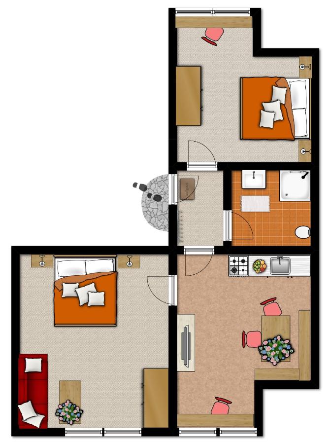 Apartment mit 2 Schlafzimmern