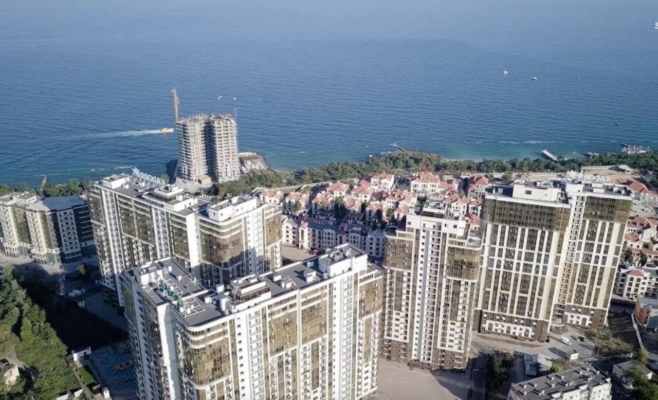 АРКАДИЯ Студия с балконом Частичный вид моря Первая линия от моря - Chambres d'hôtes Odessa