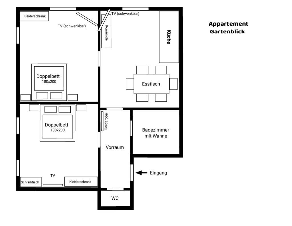 Apartment with Garden View
