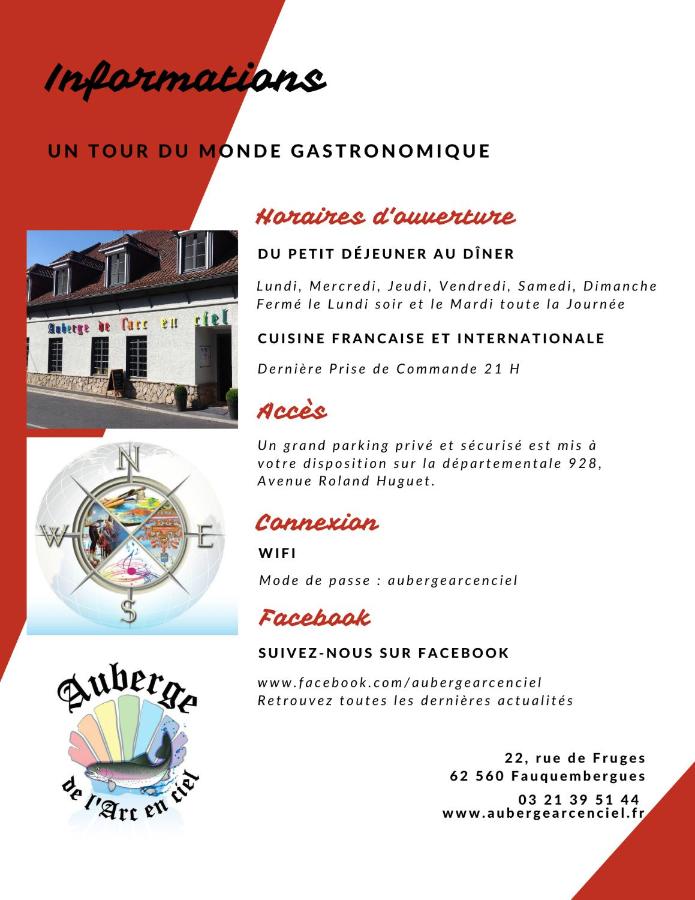 Auberge de l'Arc en Ciel - Ferienwohnung Fauquembergues