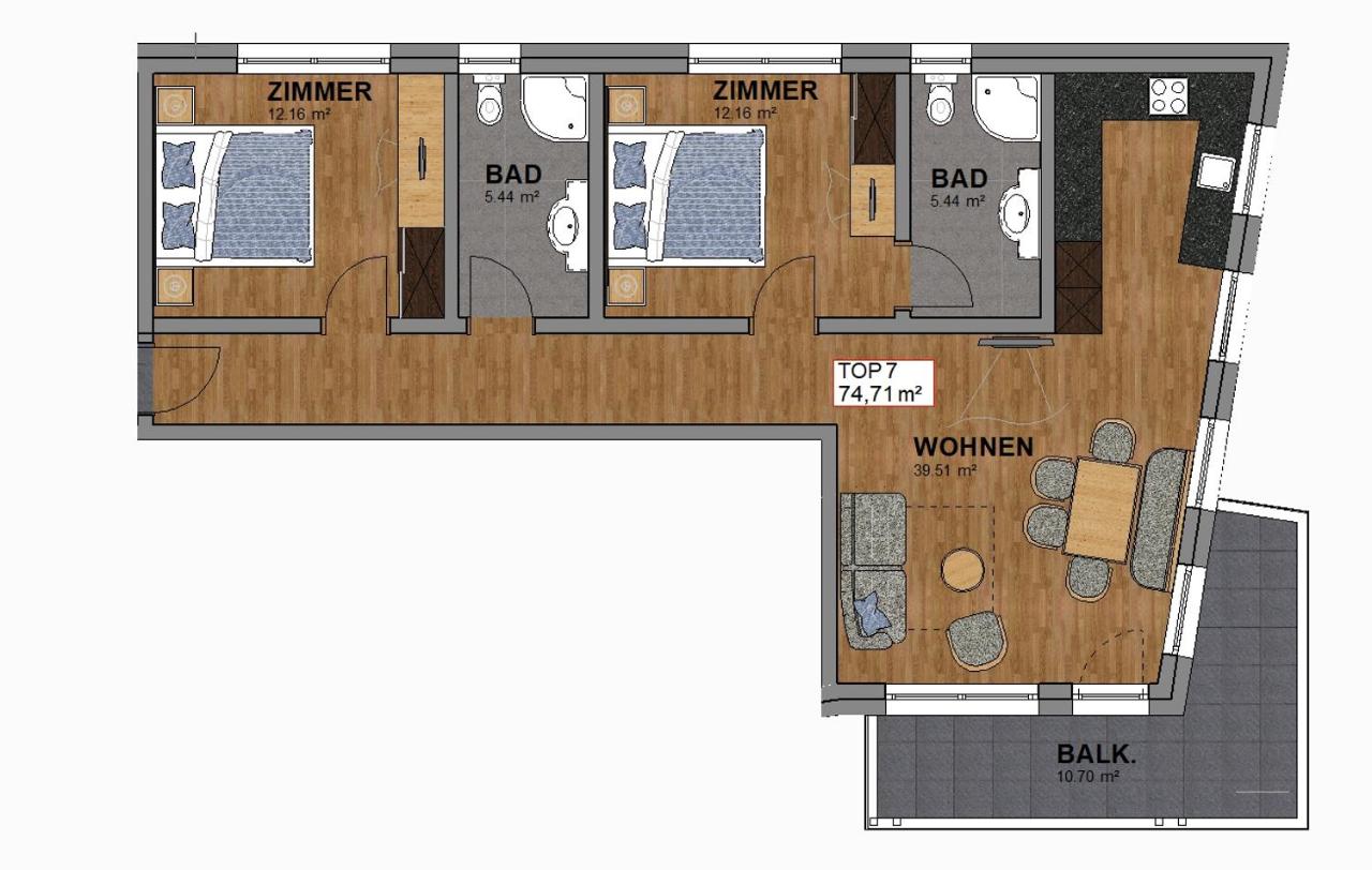 Appartamento con 2 Camere da Letto