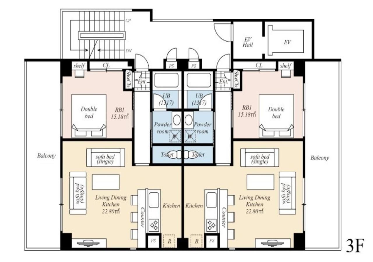 Appartement met 1 Slaapkamer