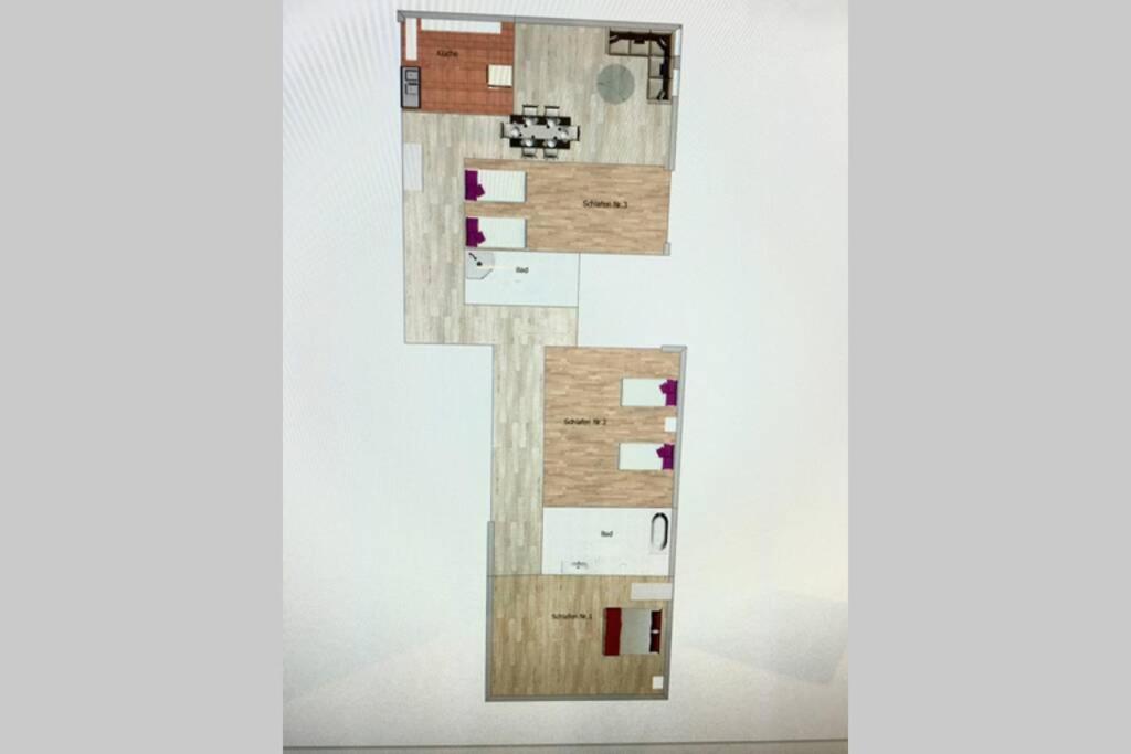 Apartment 120 qm -3 Schlafzimmer-2 Bäder- für 7 Gäste - B&B Düsseldorf