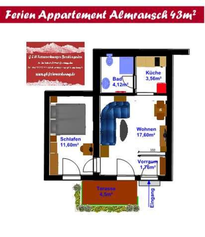 G & H Ferienwohnungen Appartement Almrausch - B&B