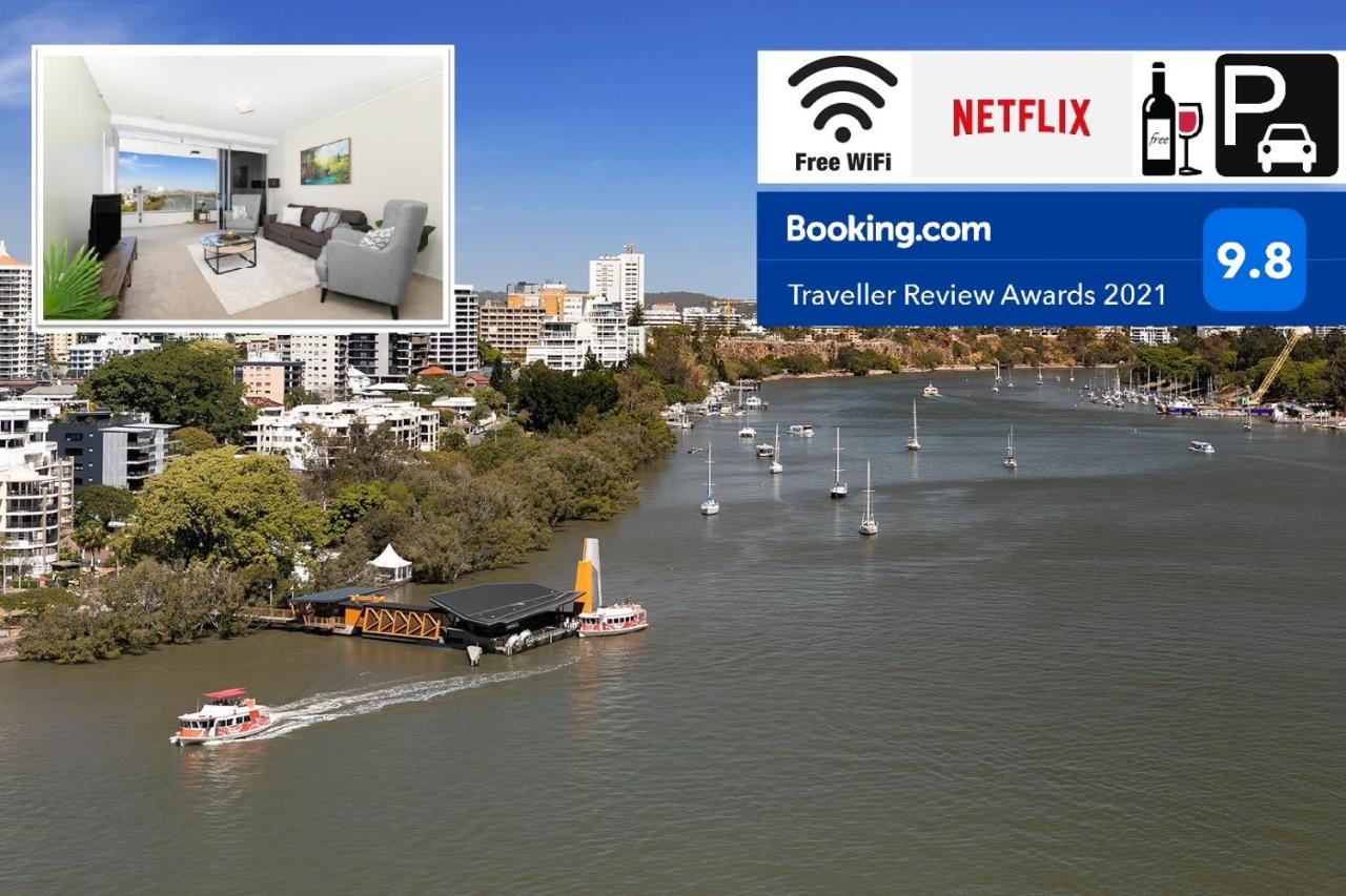 B&B Brisbane - Amazing River View - 3 Bedroom Apartment - Brisbane CBD - Netflix - Fast Wifi - Carpark - Bed and Breakfast Brisbane