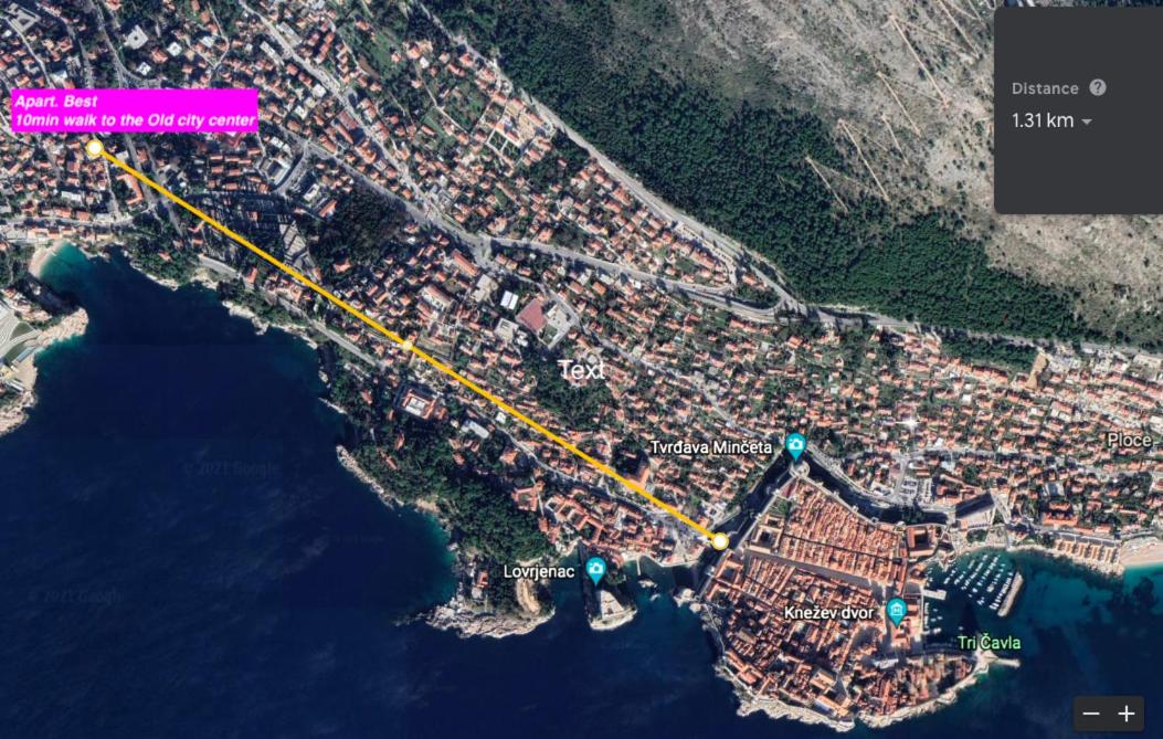 Spacious 4 Bedroom Dubrovnik Apartment - B&B Dubrovnik