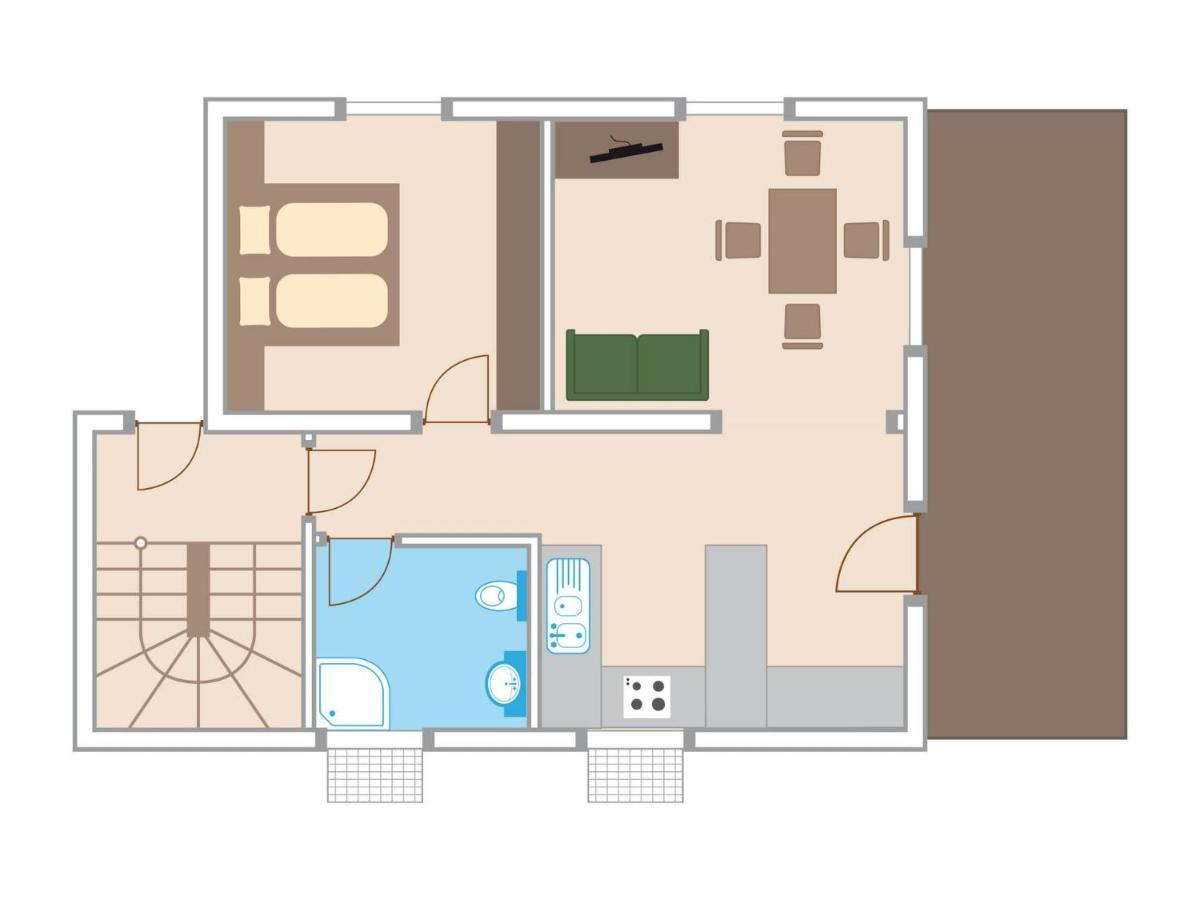 Superior One-Bedroom Apartment with Terrace