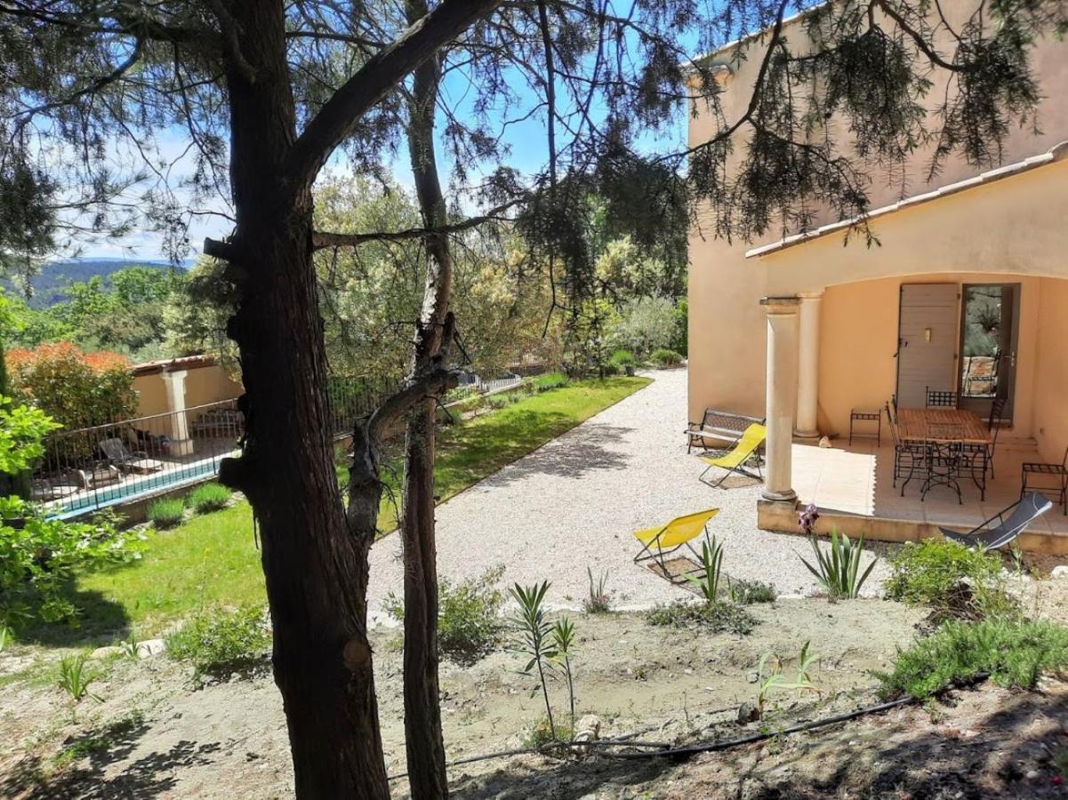 Maison de vacances avec piscine privative, Oustau des Oliviers vue dominante Colorado provençal - B&B