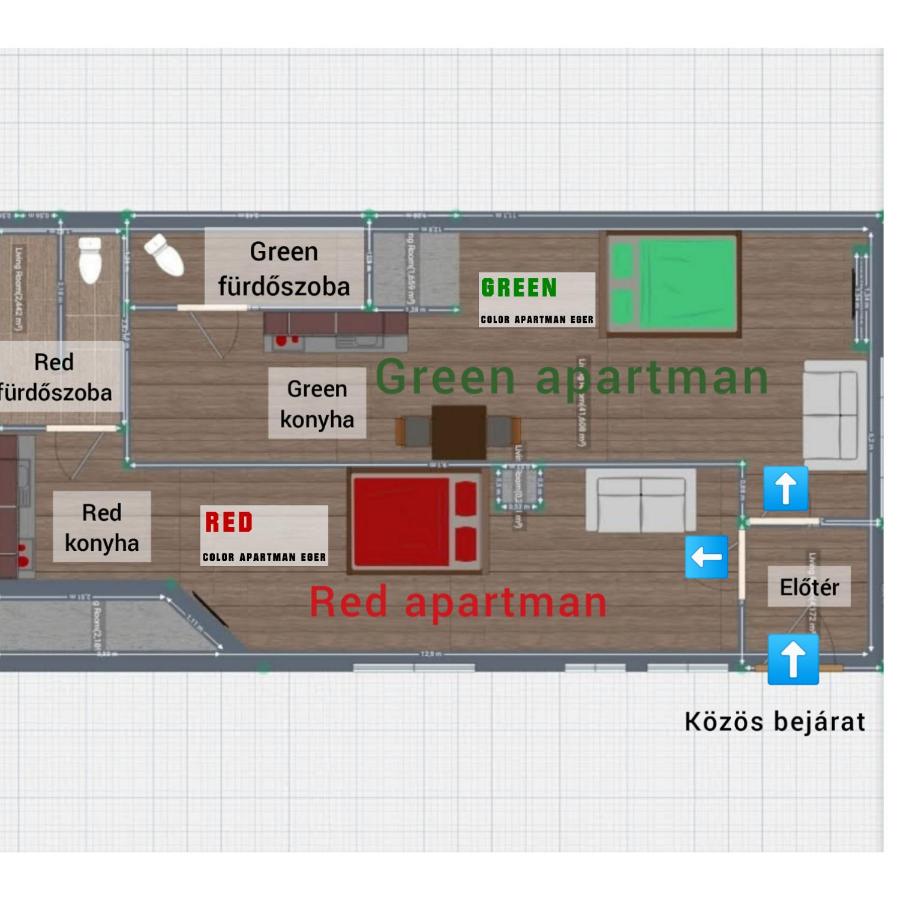 Color Apartmanok Eger - B&B