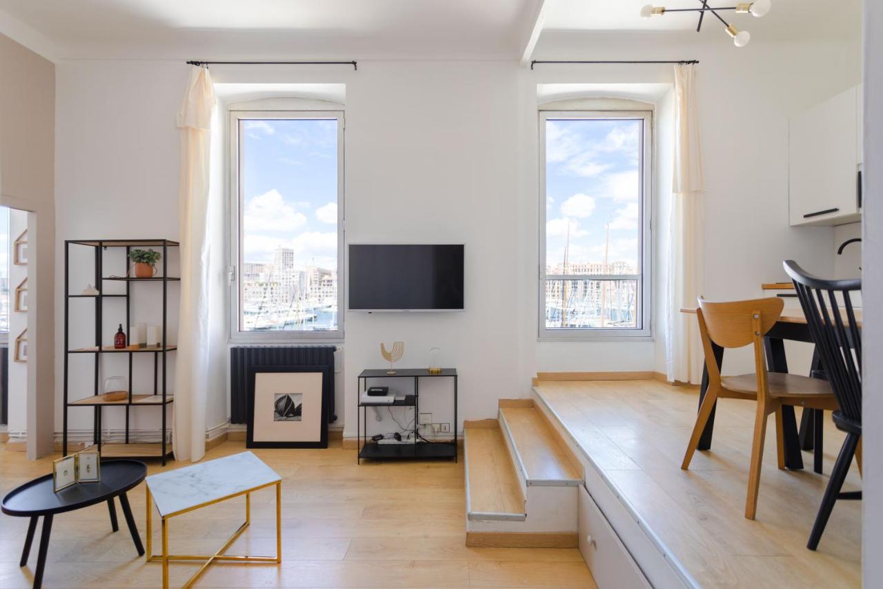 Le Rive Neuve Standing Vieux-Port - Appartement 1 chambre 4 pers Vue Mer Clim - Chambres d’hôtes Marseille
