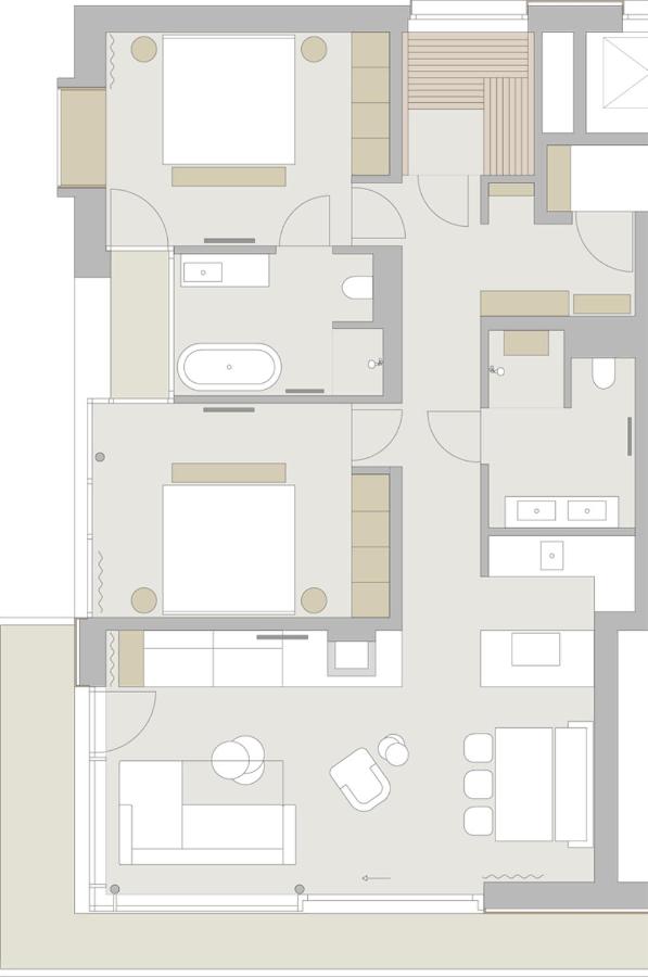 Two-Bedroom Apartment with Balcony
