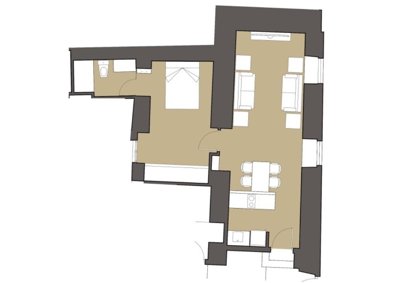 Apartment mit 1 Schlafzimmer
