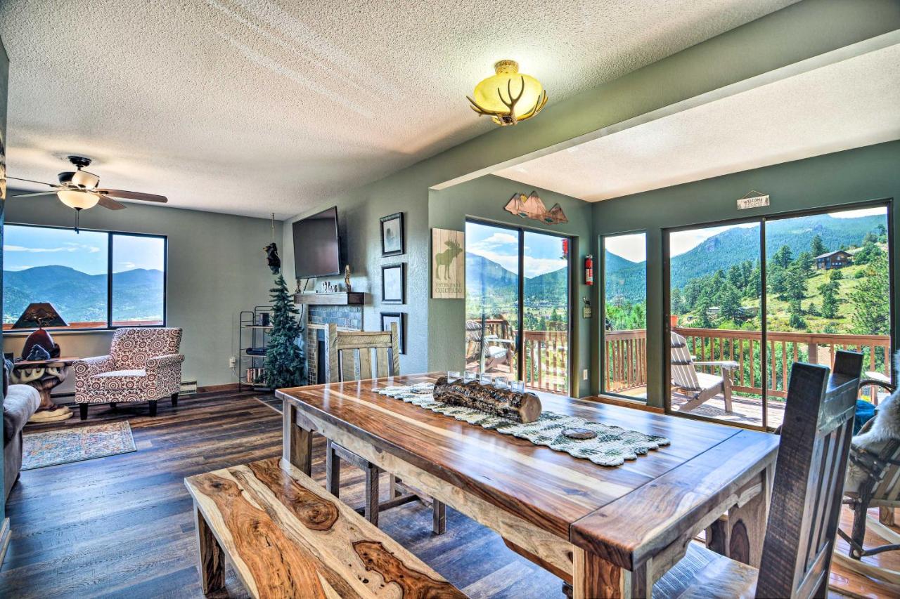 Idyllic Cabin with Grill and Panoramic Mtn Views! - B&B Estes Park