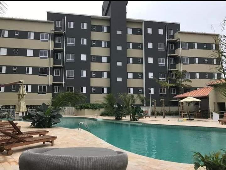 Jardim das Palmeiras II Home Resort JP2 Ubatuba - Apartamento com 2 Dorms, 1 Suíte, Churrasqueira Gourmet, Piscina Adulto e Infantil, Jacuzzi Aquecida, Sauna, Academia, Salão de Jogos e Playground - B&B Ubatuba