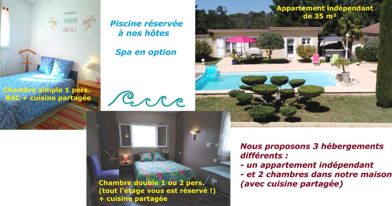 CoeurAccords, spa & bien-être au calme NATURISTE toute l'année - Ferienwohnung