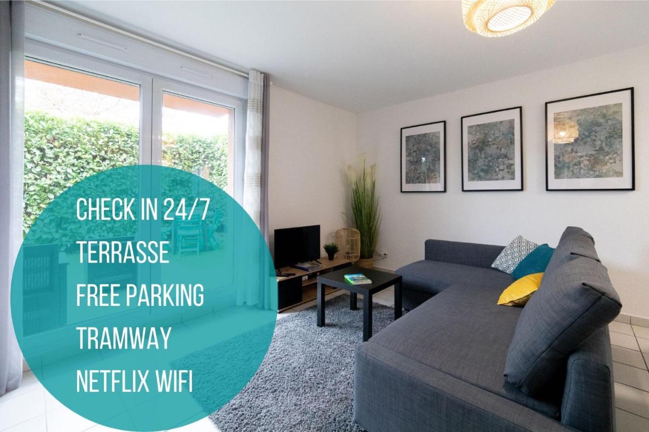 My Cozy Flat Blagnac - T2 - Free Parking - Terrasse - Jardin - B&B