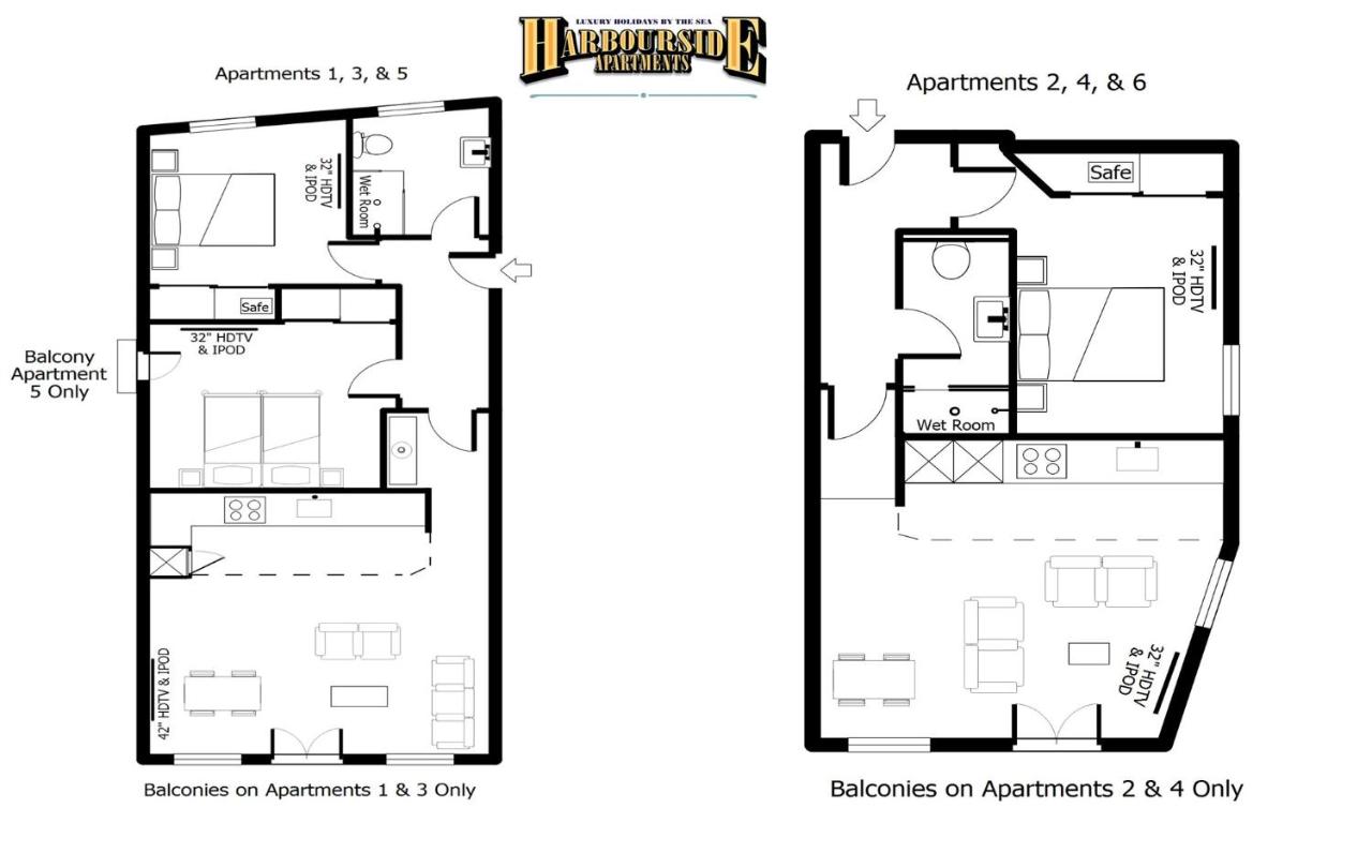 One-Bedroom Apartment with Sea View - Second Floor Stairs Only